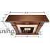 Real Flame Porter Fireplace in Walnut Finish - B00GBPZXNW
